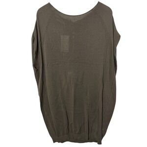 Acote Cotton Lace Up Slub Knit Oversized Tunic Sweater‎ Top US Size 10 Lagenlook